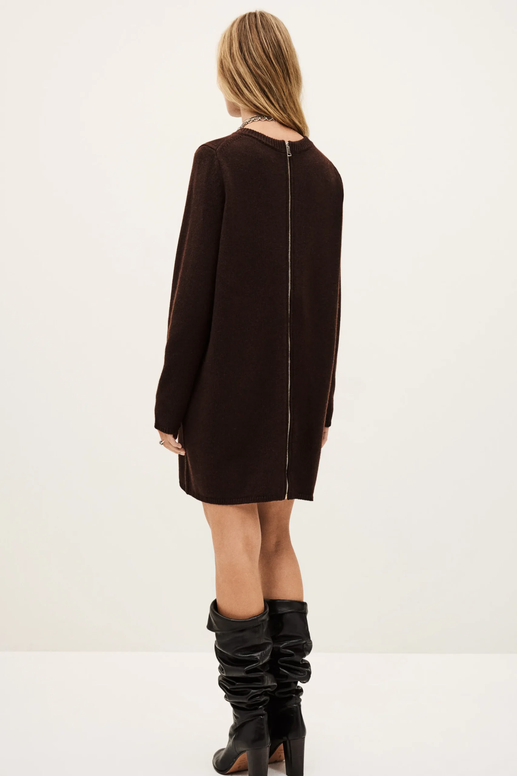 ATES vestido tipo suéter de punto