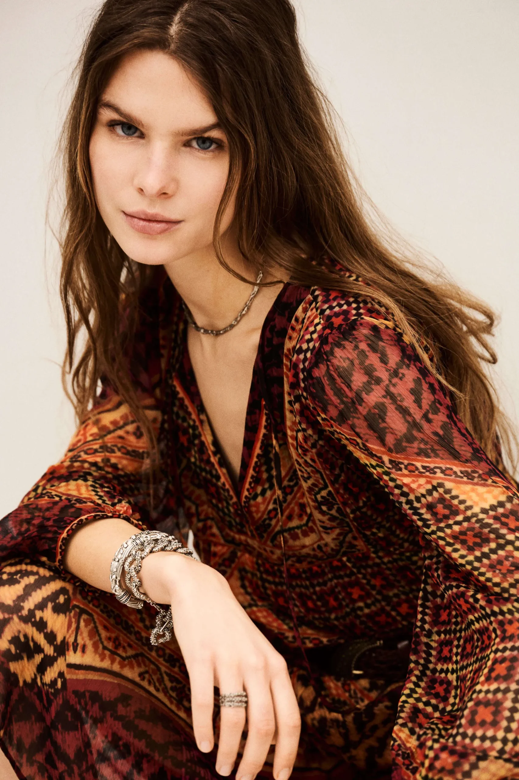 ORIA vestido midi suelto