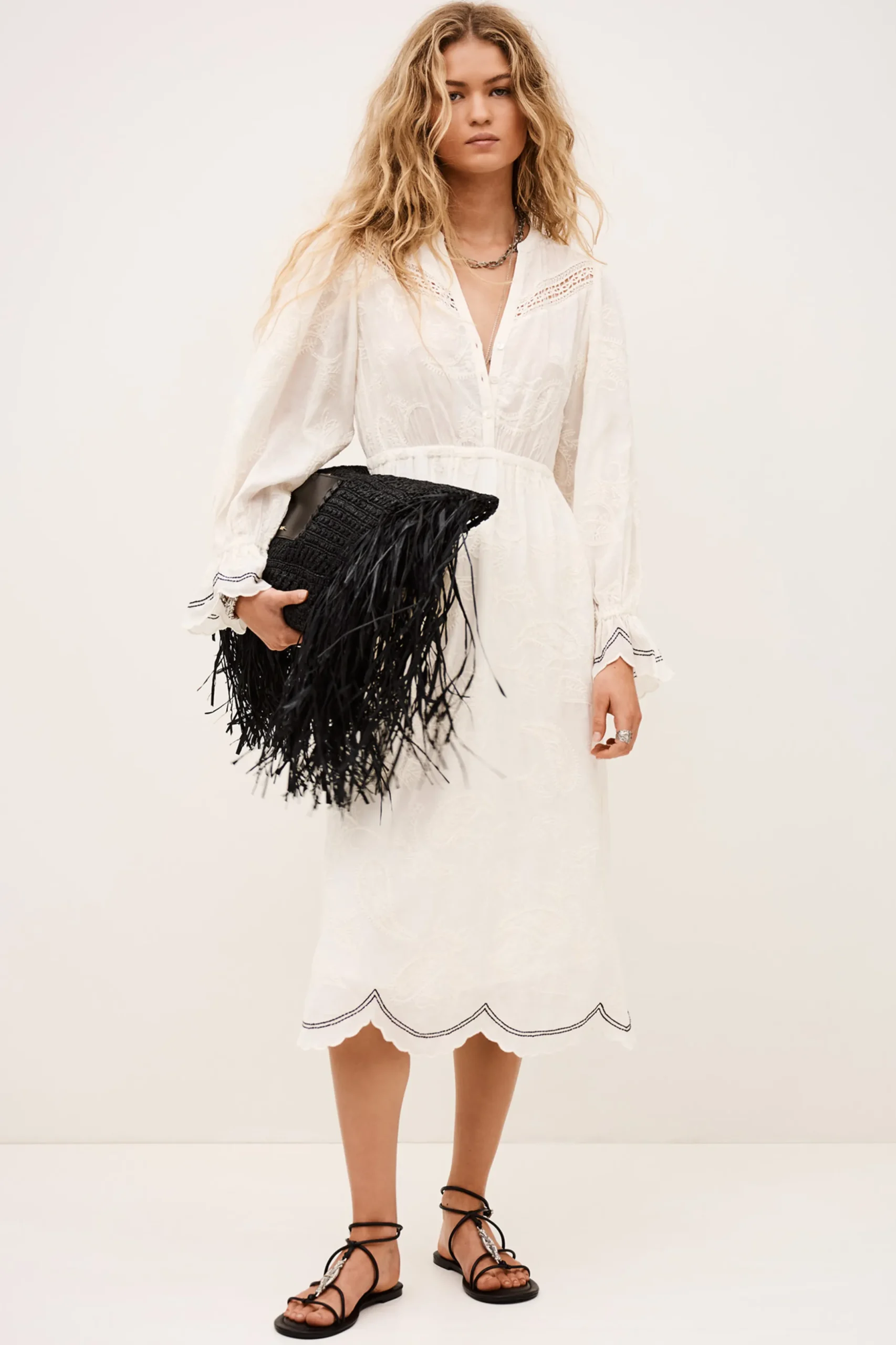 PRISCO vestido midi de jacquard