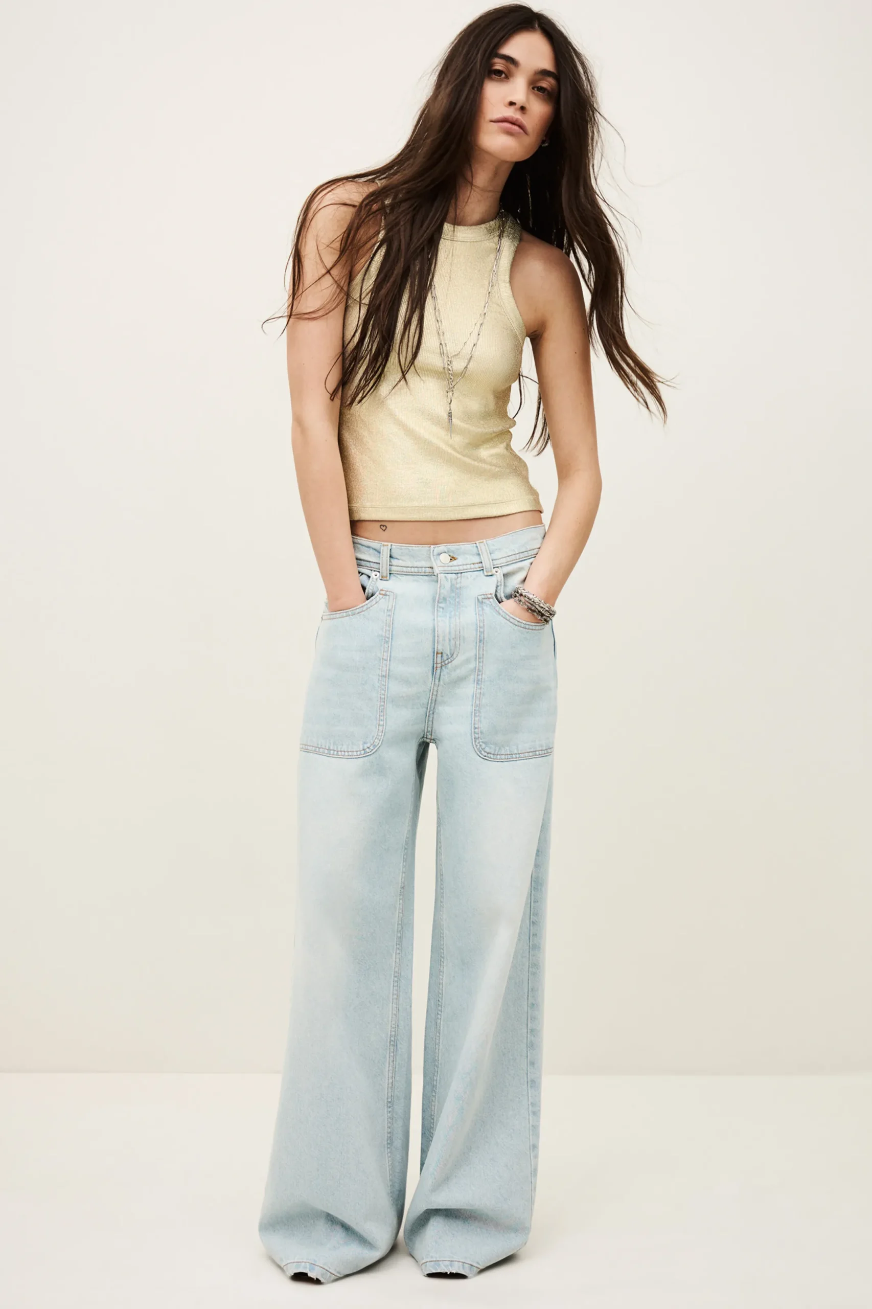 SHADEY camiseta canale efecto lurex